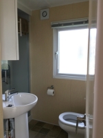 [Holiday hire caravan bathroom, Norfolk]